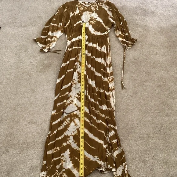 Chic Long Sleeve Tie-Dye Dress small - Picture 3 of 6